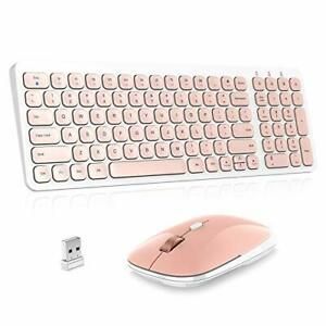 Wireless Keyboard Mouse Combo cimetech Compact Full Size Wireless Keyboard an...