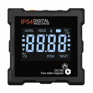 Digital Angle Cube Electronic Water Proof Protractor Magnetic Base FREE SHIPPING