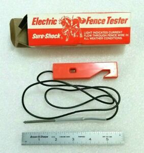 Electric Fence Tester Sure-Shock A-6, with Box - Made in the USA