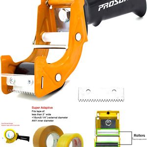 PROSUN Fast Reload 3 Inch Wide Large Tape Gun Dispenser Packing Packaging Sea...