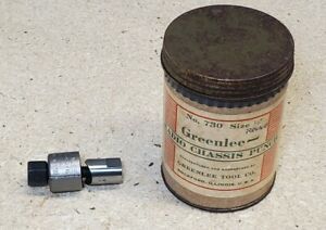 Greenlee No. 730  1/2&#034; punch - knockout - vintage - collectable can - USA