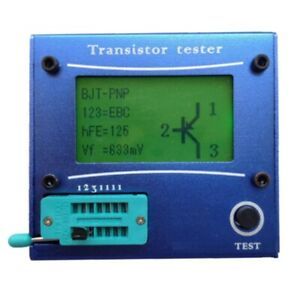 LCR-T4 Transistor Tester ESR Meter Mega 328 Transistor Tester with Blue Case UJ9