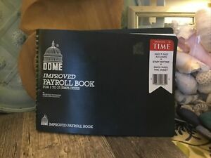 Dome Improved Payroll Book for 1 to 25 Employees #625 Approximately  7&#034; x 10&#034;new