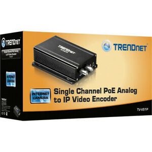 Trendnet Single Channel POE Analog to IP  Video Encoder - TV-VS1P