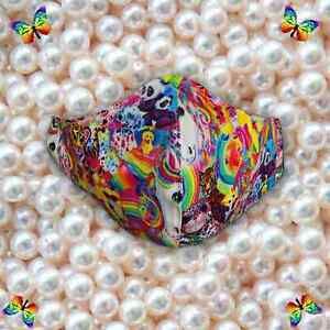 Lisa Frank Collage Face Mask