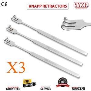 Knapp Retractor Ophthalmic Lacrimal Retractor 3 Prongs 16CM Surgical Instruments