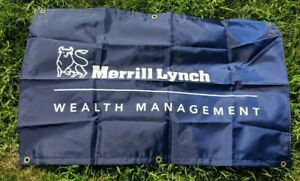 Merrill Lynch Wealth Management corporate banner with Bull (1990s)
