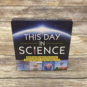 2021 This Day in Science Calendar Daily Desk Peel Away NEW,