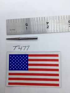 1 NEW FALCON / SGS 1/8&#034; SHANK CARBIDE BURR SM-43 SINGLE CUT. FINE USA BUR (T477)