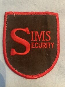 Vintage SIMS SECURITY Employee Uniform Guard Patch