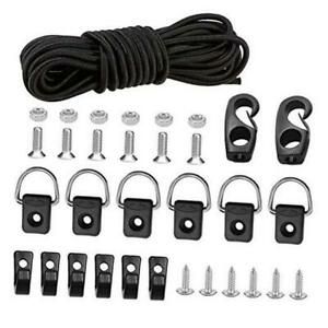 Kayak Deck Rigging Kit 8 Feet Bungee Cord with Bungee Cord Ends Hooks and