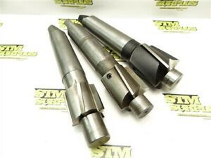 LOT OF 3 HEAVY DUTY HSS 5MT PILOT COUNTERBORES 2-5/8&#034; 2-1/2&#034; 2-3/8&#034; C.DIA