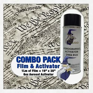 hydrographic film / activator We the People Script hydro dip dipping wizard