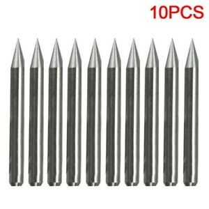 10x 3.175mm Flat Bottom Carbide CNC Engraving Bits 60 Degree 0.1mm V-Shape