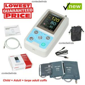 CE&amp;FDA Ambulatory Blood Pressure Monitor NIBP Holter ABPM50 (3 Cuffs) CONTEC
