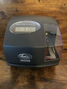 Lathem 1000E Electronic Time Clock with power adapter TESTED