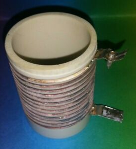 1x  HF-Spule ca. 7,6 uH Siemens aus R&amp;S 1 kW Antennenkoppler Keramik 75x55mm