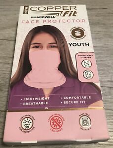 Copper Fit Guardwell Face Protector Pink Youth New