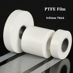 0.03mm Thick PTFE Film HIGH TEMP Ultra-thin Plastic Sheet Film 50mm 100mm Wide