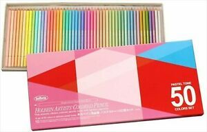 Holbein Artists Colored Pencil 50 Colors Pastel Tones Box Holbein Art Materials