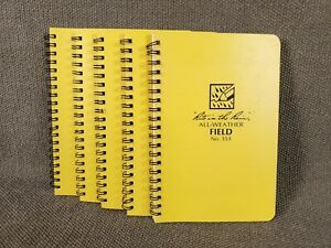5 Rite in the Rain #353 Field Spiral Notebooks for Land Surveyors &amp; Engineers