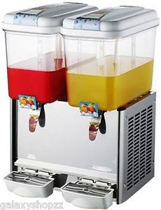 Commercial Twin Bowl Hot Cold Drink Dispenser 220V