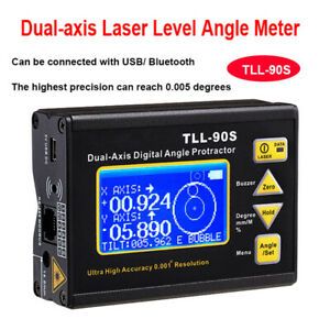Mini 0.005° High Accuracy Level Protractor Inclinometer Laser Level Angle Gauge!