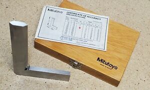Mitutoyo No. 916-103 beveled edge precision square - 6&#034; x 4&#034;