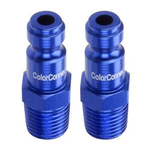 COLORCONNEX A72440C 2PK ColorConnex Male Plug Kit 2-Pack (Blue)