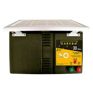 Zareba ESP30M-Z Solar Low Impedance Fence Charger, 30 Mil