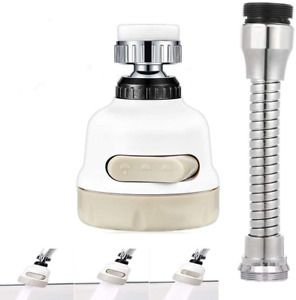 360 Swivel Sink Supercharged Sprinkler Flexible Faucet Sprayer  Faucet Extensio