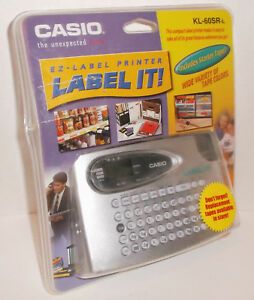 Casio KL-60SR-L EZ LABEL IT PRINTER Vintage Unopened w Starter Tape