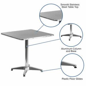 Flash Furniture 27.5&#039;&#039; Square Aluminum Indoor-Outdoor Table