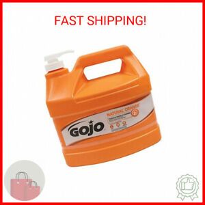 GOJO NATURAL ORANGE Pumice Industrial Hand Cleaner, 1 Gallon Quick Acting Lo …