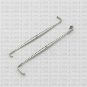 Set of 2 Senn Miller Blunt, Ragnell Hook &amp; Retractor General Surgical Retractors