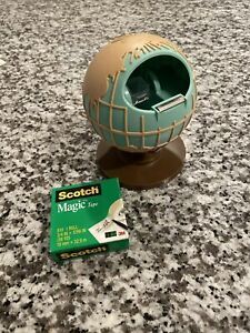 Scotch 3M Magic Tape Dispenser Globe Explore the World Weighted C-42