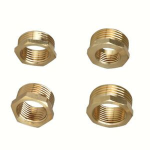 1/2&#034; 3/4&#034; 1&#034;Male x Female Brass Pipe Fittings Reducing Bushing Adapter Connector