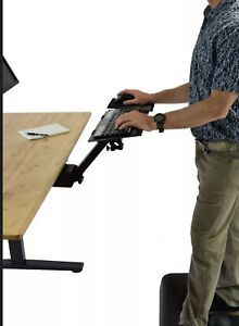 KT2 Ergonomic Under Desk Keyboard Tray sit stand up computer keyboard holder ...