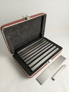 Starrett No. 384 Steel Parallel Set 9 Peice