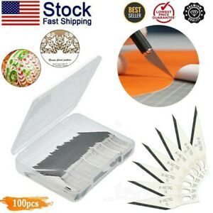 100Pcs For X-ACTO Knife Scoring Sharp Blades EXacto Set Pack Hobby Craft Arts US