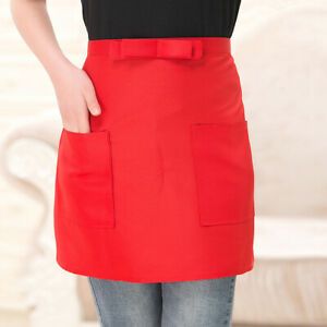 Half-length Short Waist Apron Pocket Catering Chefs Waiters Bar Apron PICK