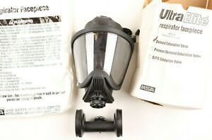 MSA 493020 Full Face Respirator Ultra Elite MEDIUM BLACK HYCAR Demand Exhalation