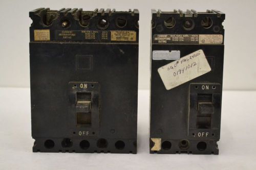 Lot 2 square d assorted circuit breaker 2p 3p pole 15a 30a amp 600v-ac b303411 for sale