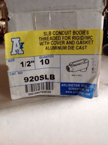 Arlington ind. box of 10 slb conduit bodies pn: 920slb for sale