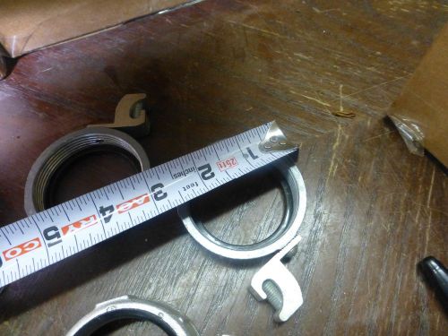 Lot of 3 ground bushing 2&#034; inch  (2) aluminum (1) cast grounding gasket threaded for sale