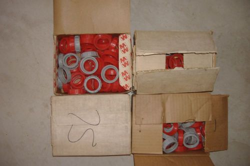 4 BOXES OF 50 - 1 1/4&#034; PLASTIC INSULATING BUSHINGS