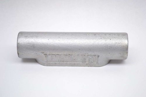 New crouse hinds c37 outlet straight condulet 1 in iron conduit fitting b432264 for sale