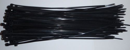 50 pc black zip tie wrap strap 6&#034; long x 5/32&#034; for sale
