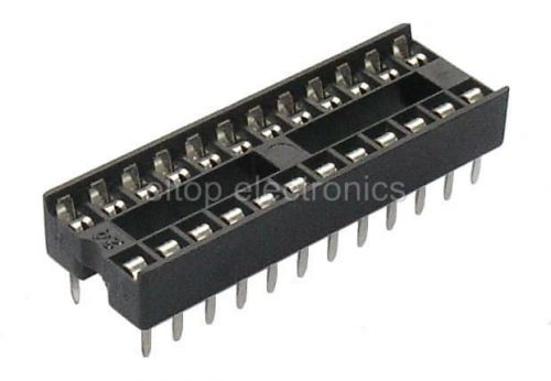 10x 24-pin dil ic socket 8-14-16-28 pin available #is24 for sale