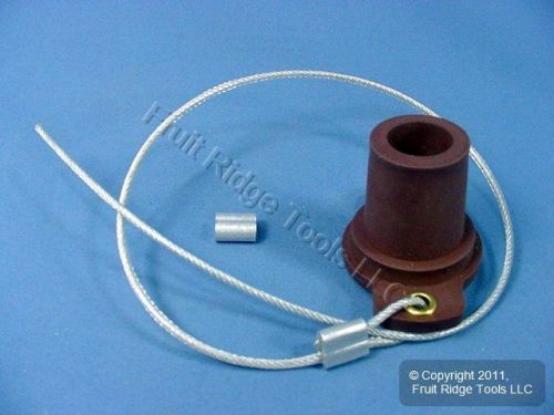 New leviton brown 16 series cam-type plug male protective cap insulator 16p21-h for sale